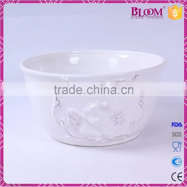 Wholesale White Glazed Cheap Ceramic Bowl photo-2