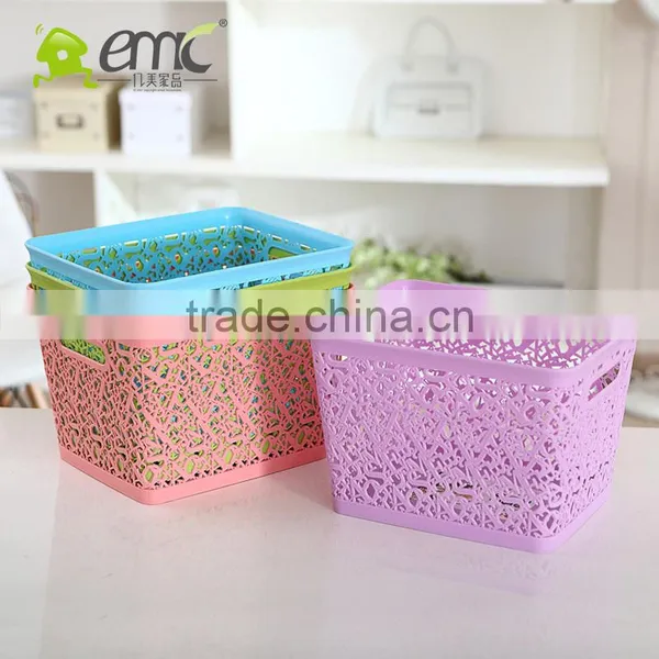 Emc Plastic Baskets, Plastic Rectangular Baskets With Handle photo-4