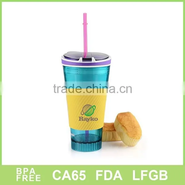Double Wall Plastic Soft Drink Mugs With Snacks Food for USA Market photo-4
