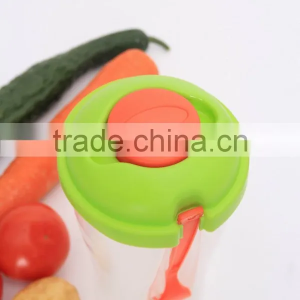 HOT SALE Plastic Salad To Go Plastic Fruit Salad Cup Box With Dressing & Fork photo-4