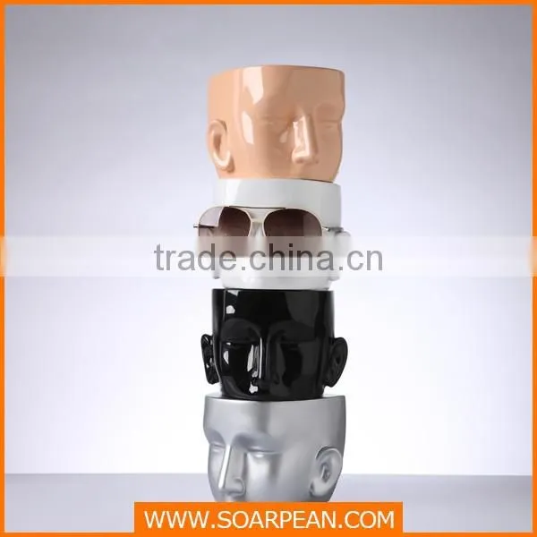Fiberglass High Glossy Head Mannequin For Glassed Display photo-5