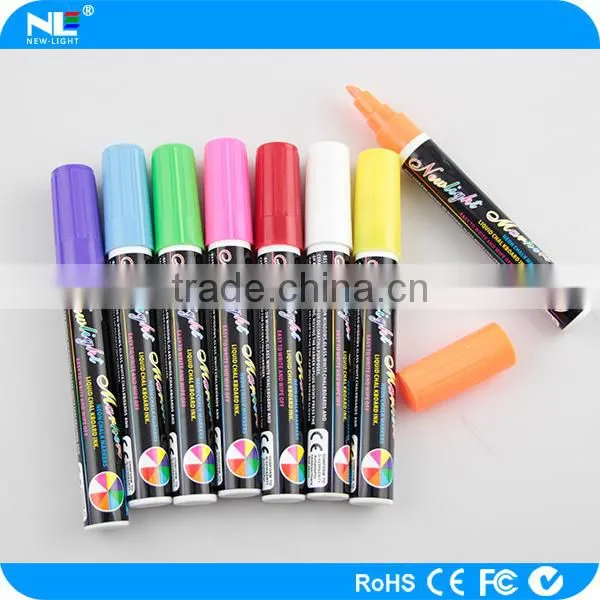 Double Ends Water Erasable Fluorescent Marker Pen / Promotional Highlighter Marker photo-3