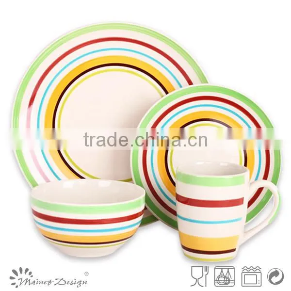 18pcs Handpainted Ceramic Dinnerware photo-4