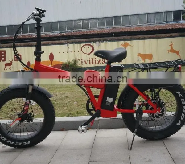 20" 500w Electric Folding Bike Electric Fat Bike photo-2