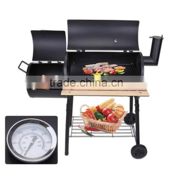 Chimney BBQ / BBQ Grill / Smoker BBQ Deluxe Charcoal BBQ Grill With Trolley photo-2