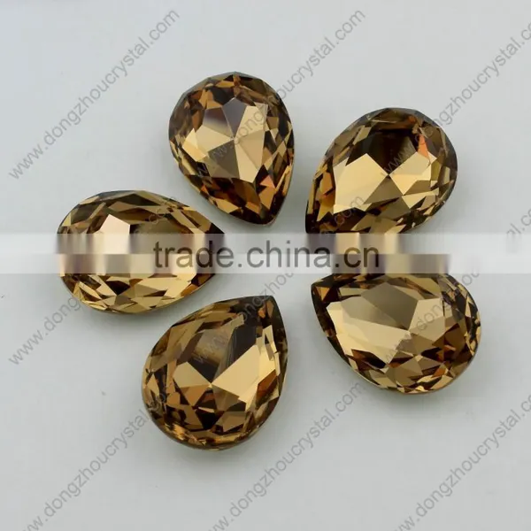 K9 Crystal Drop Colorful Crystal Fancy Stone For Wedding Dresses photo-6