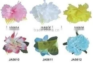 Silk Flowers Hair Combs