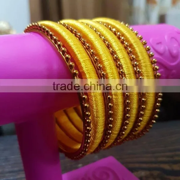Indian Bangle Sets ,Stylish Silk Thread Bangles photo-3