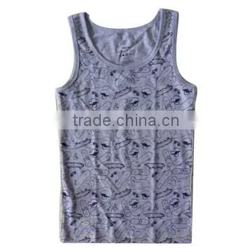 2015 Sky Blue Linear Design Children Clothes Boy Vest photo-2
