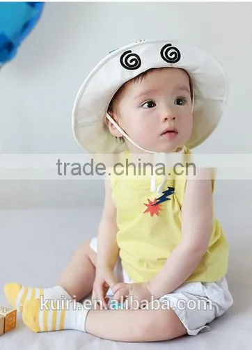 Kid Unisex Printing Sun Hats Bucket Hat With Fly on the Top photo-2