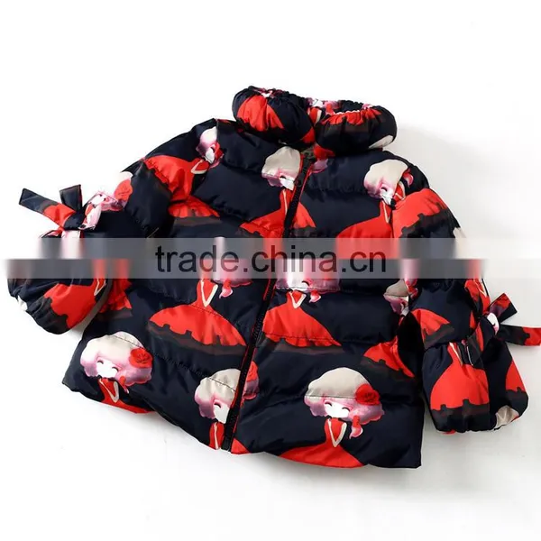 OEM New Style Fashion Ultralight Girl Printing Waterproof Duck Down Feather Jacket photo-6