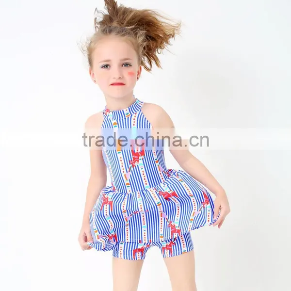 S60574B Newest Girls Hot Sale One-piece Swimming Suit photo-2