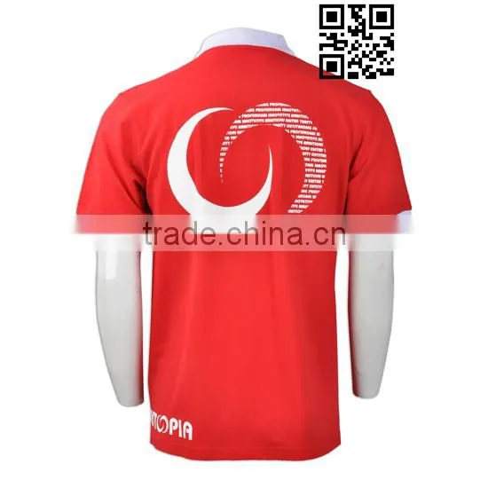 BSCI Factory Audit Factory Different Color Collar Unisex Polo Shirt photo-5