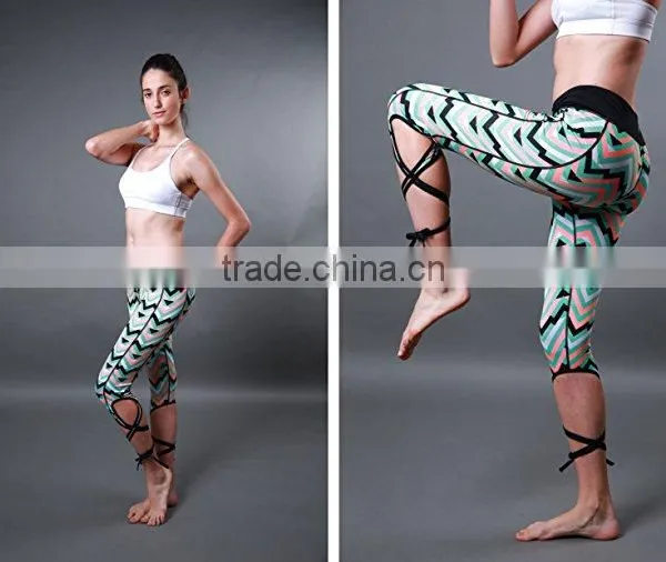 Wholesale Fashion Design Women Sports Leggings Tight Yoga Pants Fancy Dance Leggings photo-4