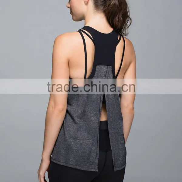 Ladies Tops Latest Design Custom Fitness Sports Gym Yoga Tank Top photo-6