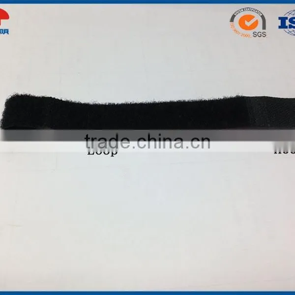 Logo Printed Nylon Hook and Loop Tie Wraps Cable Ties photo-3