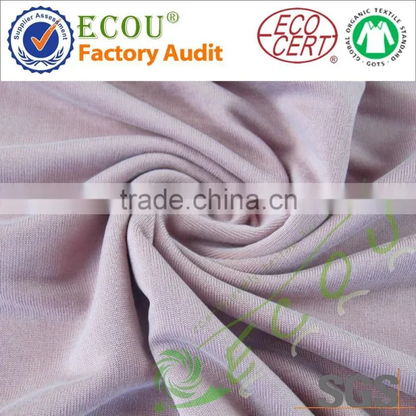 Cupro Elastic Knitted Fabric for Women Garment