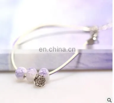 Chinese Handicrafts Fine Jewelry Ceramic Beads Bracelet Lotus Seed Accessories Honey Lovers photo-6