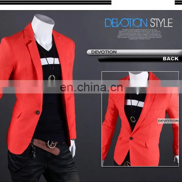 2017 Latest Fashion Western Formal Wear For Men Six Color Casual Slim Fit One Button Suit Blazer Coat Jackets photo-4