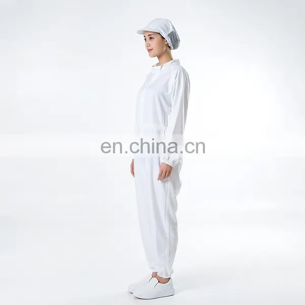 SANXIA White 100%Polyester Jumpsuit Food Factory Worker Wear photo-2