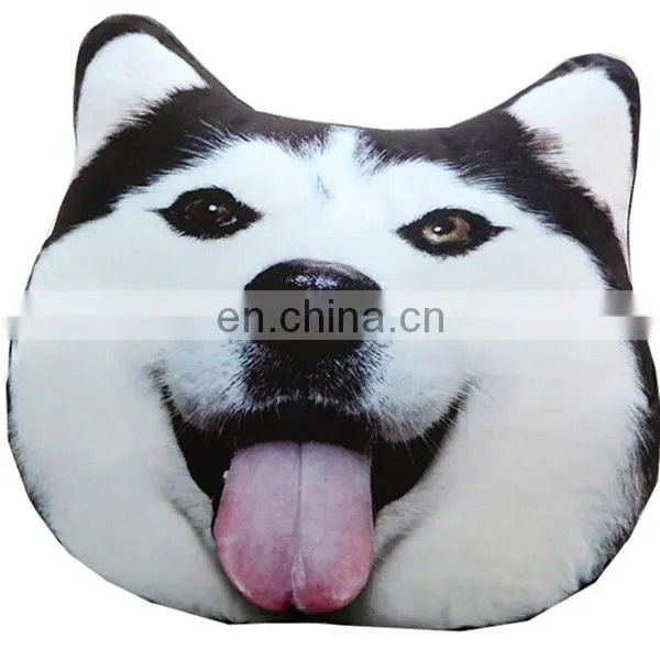 Cheap Cartoon 3d Printing Decorative Dog Pillow Custom Cute Soft Plush Animal Shaped Car Seat Cushion photo-6