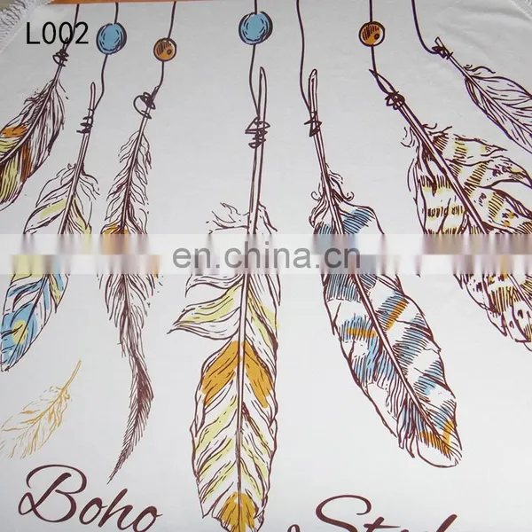 250gsm Round 150*150cm Mirofiber Beach Towels Custom With Digital Print photo-3