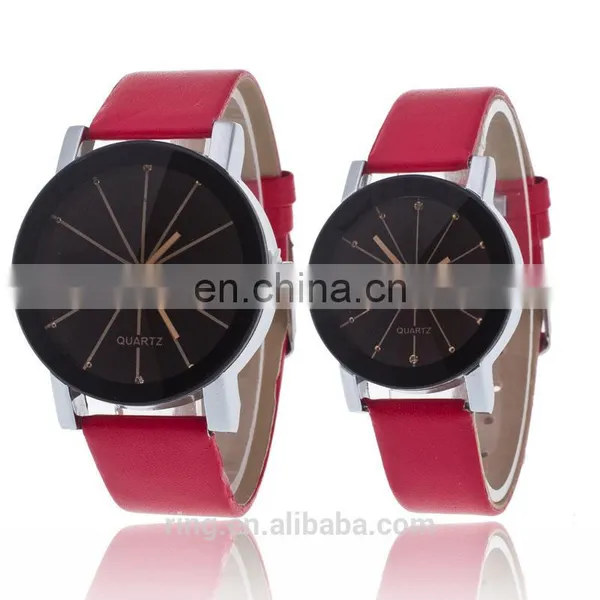 High Quality China Watch Leather Belt Couple Watch For Gift photo-3