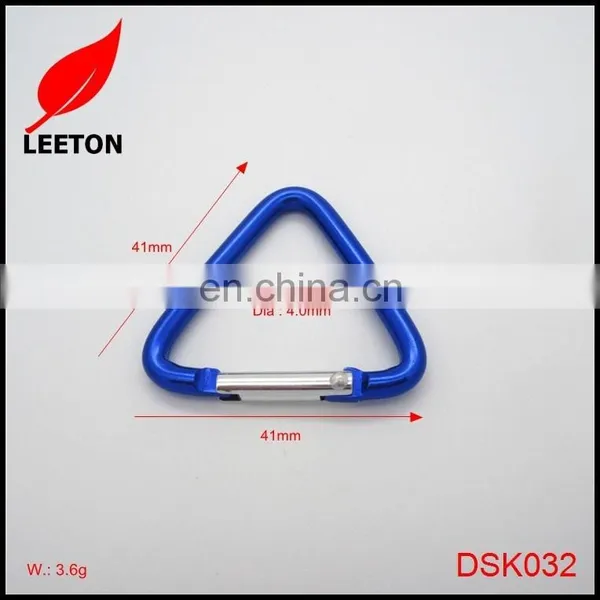 Factory Supply Aluminum Triangle Carabiner Hook Keychain photo-3