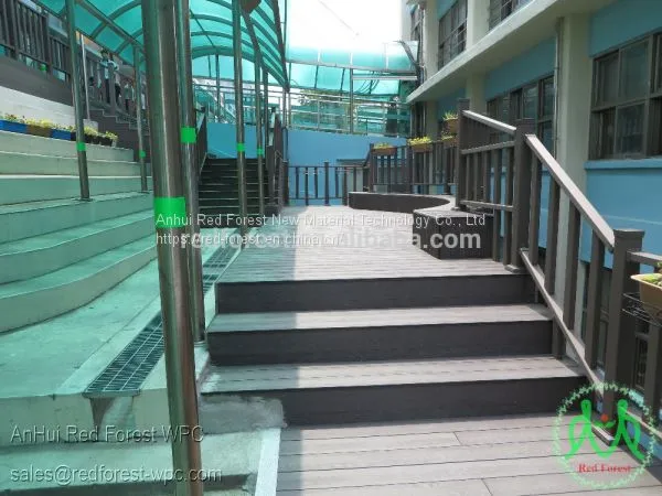 WPC Composite Outdoor Patio Decking Floor Material for Home Building