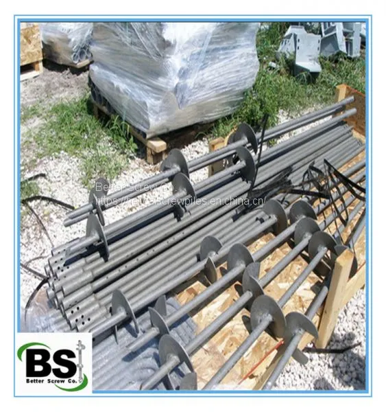 Galvanized Steel 66 Inch Helical Earth Screw Anchor photo-2
