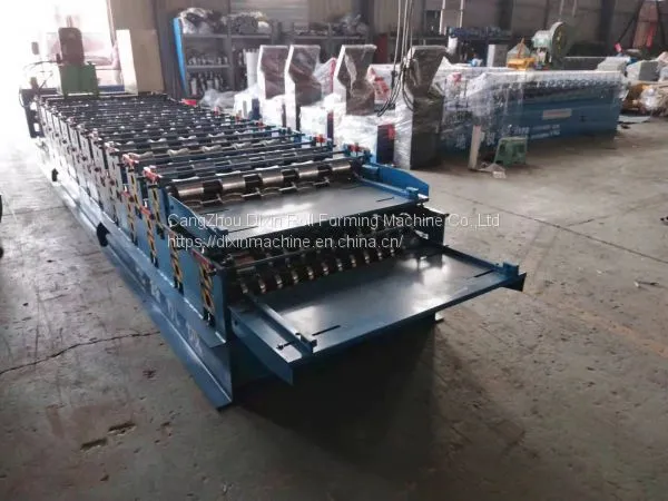 NEW Typ Double Layer Roof Automatic Tile Roll Making Forming Machine photo-2