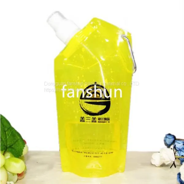 Folding Water Bag Folding Kettle Bag Outdoor Sports Water Bag Transparent Folding Water Bag 400ML Water Bag Can be Customized photo-2