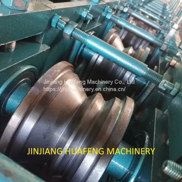 Stainless Steel Door Framing Roll Forming Machine, P Section Pipe Roll Former Machinery photo-2