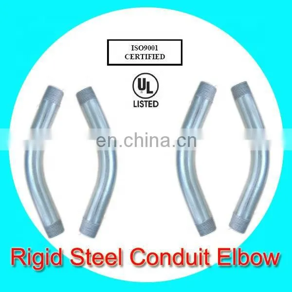 Hot Dip Galvanized Conduit Bends All Thread Pipe Elbow ul Listed Universal Rigid Tube Fittings photo-3