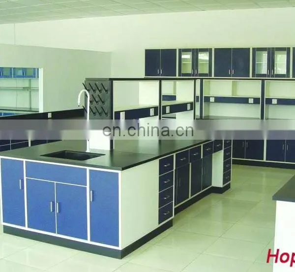 Lab Solid Wooden Workbench Physics Laboratory Instruments Research Pharmacy Used Mobile Laboratory Pathology photo-2