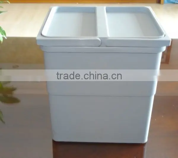 17L Plastic Trash Can With Lid and Handle, Waste Bin, Garbage Can photo-5