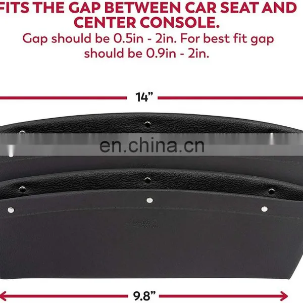 2021 New Universal Car Seat Gap Organizer Seat Crevice Storage Box Holds Phone Money Cards Keys Pockets Storage photo-3