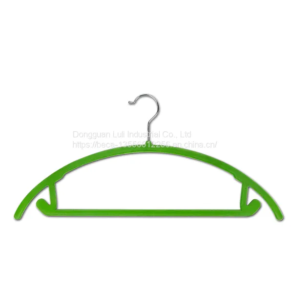 Black Color Adult Velvet Suits Hanger Shirt Plastic Hanger With Shoulder Notches photo-2