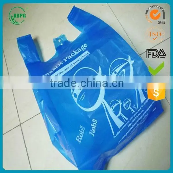 Printed HDPE T-shirt Bag With Good Quality for Shopping photo-2