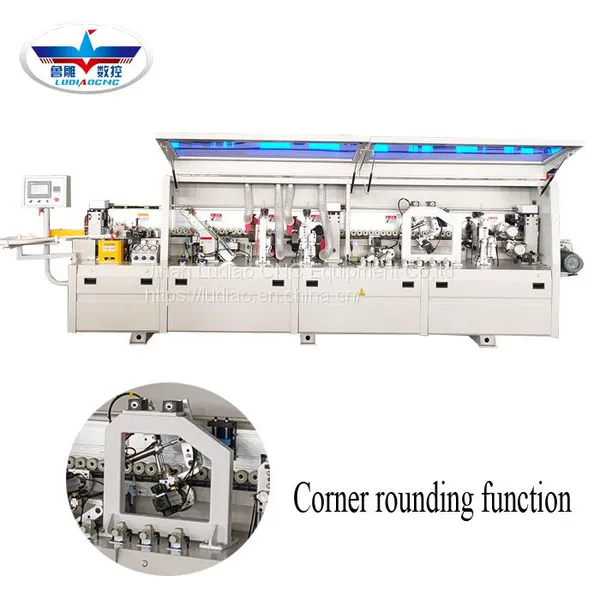 Melamine Cabinet Edge Banding Machine Pvc Edge Bander Machine Used for Furniture With Corner Rounding