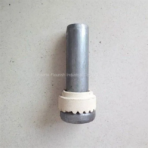 Plain Carbon Steel Welding Bolt Cheese Head Arc Stud Welding With Ceramic Ring photo-2