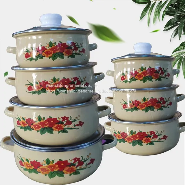 ENAMEL CASSEROLE SET GLASS ENAMEL CASSEROLE SET photo-3