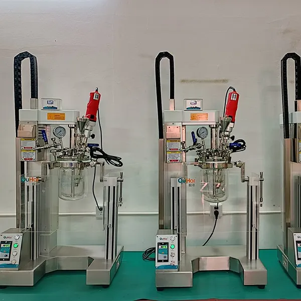 AMM-5S LAB VACUUM MIXING DISPERSING REACTOR-Mixing of Battery Slurry in Chemical Laboratory photo-5