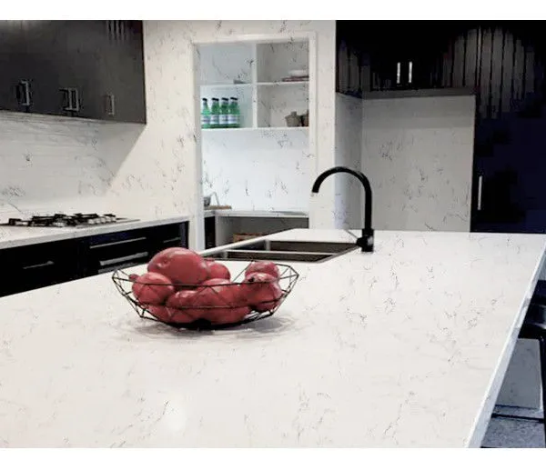 Code:K020，Calacatta Artificial Stone Quartz Slab Kitchen Countertops photo-3