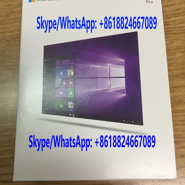 Win 10 Professional USB Original Online Active Key Code COA Sticker& Package photo-2