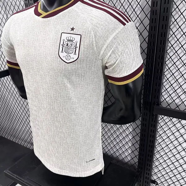 2627 Spain Away Team World Cup Jersey Player Version Sports Short Sleeve Football ShirtPlayer Version Jersey photo-4