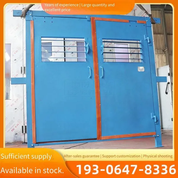 Underground Two-way Air Isolation Balance Door for Mine Non-pressure Air Door, Fully Automatic Infrared Induction, 16.6*1.8 Pressure Relief Door