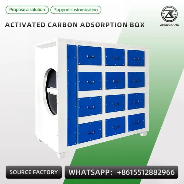 Activated Carbon Filter Box Waste Gas Purification Deodorization for Painting photo-2