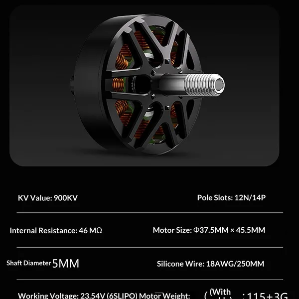 3115 Motor Micro Model Aircraft Cross-country Vehicle FPV Power Electric Vehicle Motor Multi-rotor Brushless Motor Unmanned Aerial Vehicle photo-3
