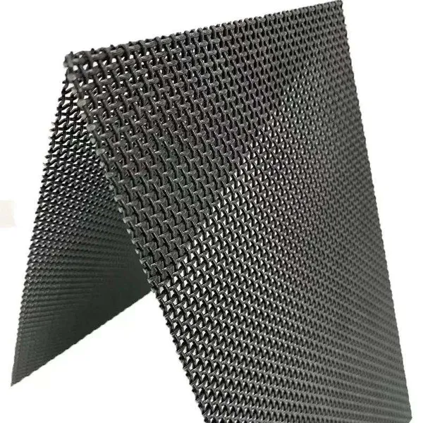 10x10 Mesh Heavy Duty Woven Metal Fabric 304 316 Stainless Steel Crimped Wire Mesh Sheet for Crushed Stone photo-3